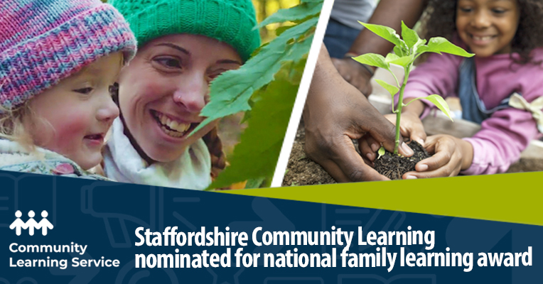 Staffordshire Community Learning nominated for a high profile national learning award.