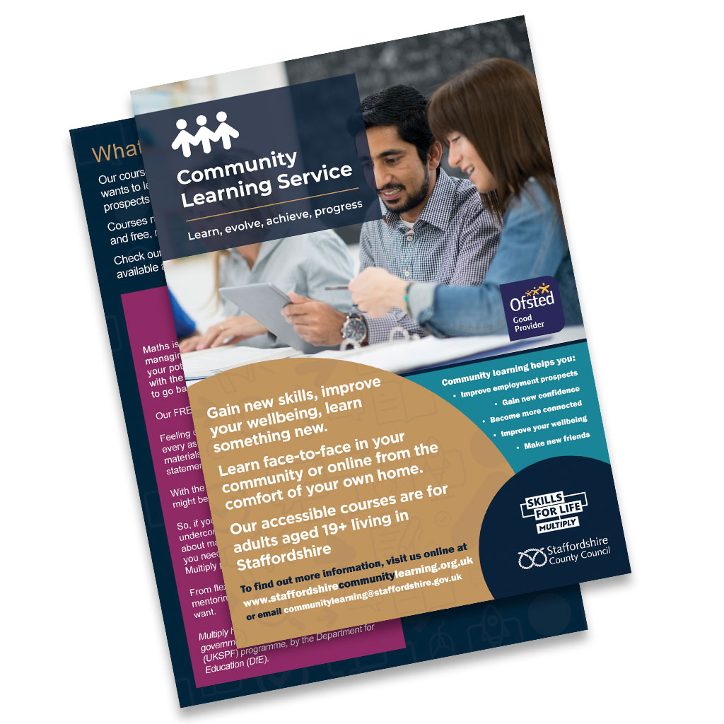 Staffordshire Community Learning Leaflet 2023